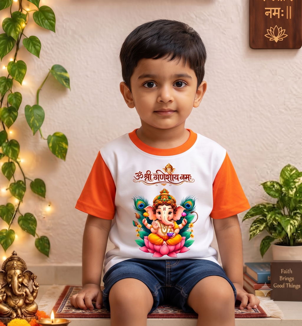 ✨ New Design Ganesh Print T-Shirt