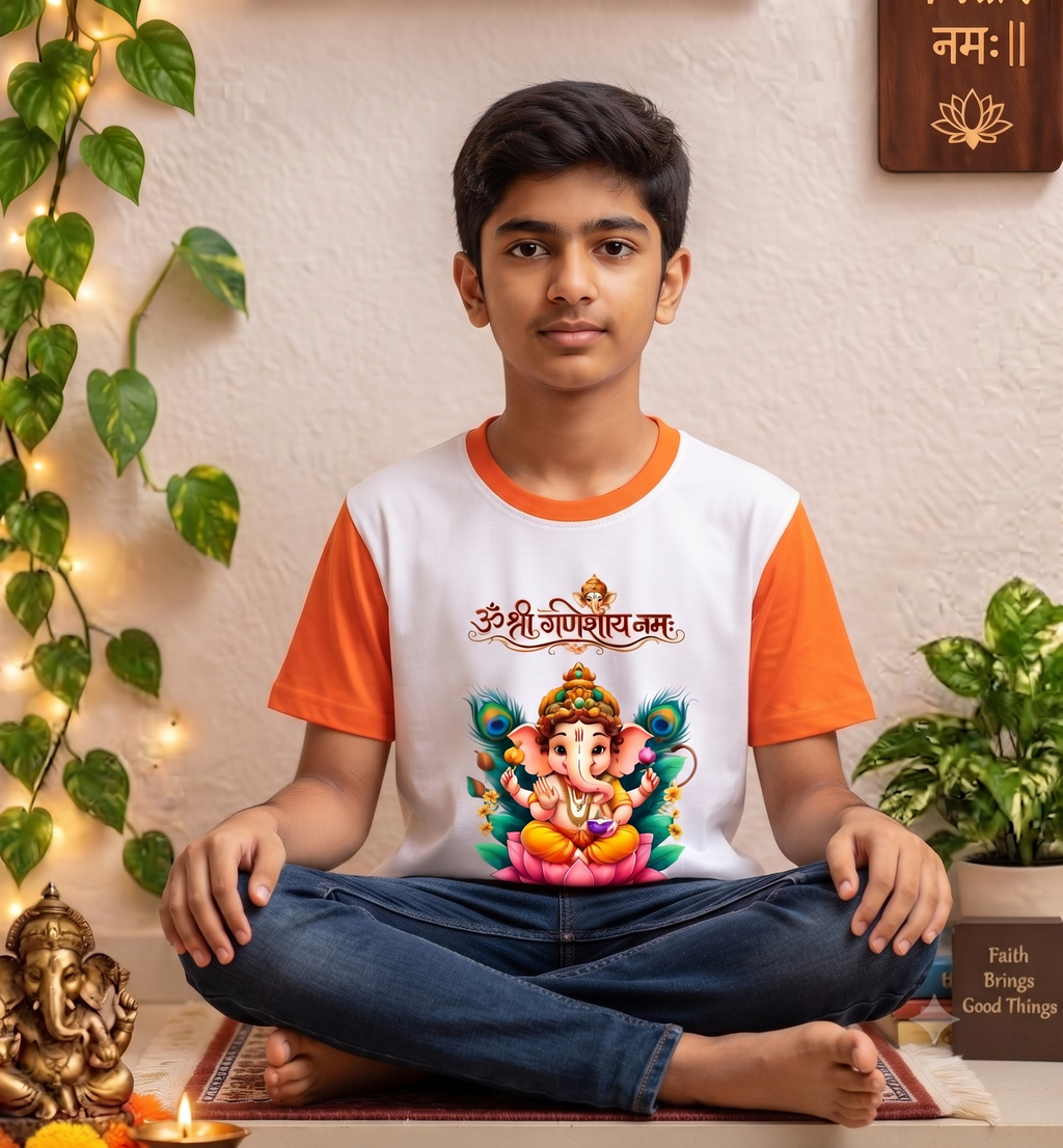 ✨ New Design Ganesh Print T-Shirt