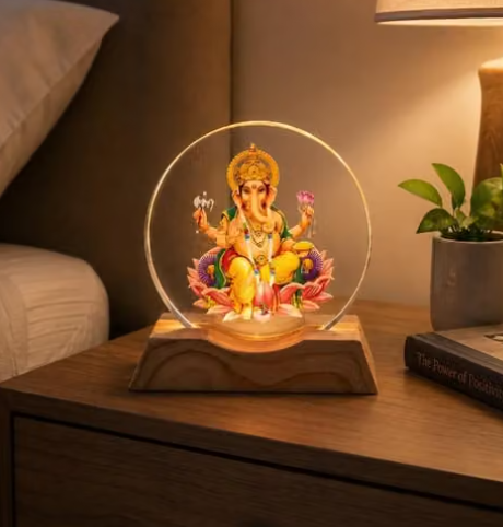 🪔 Lord Ganesha Acrylic LED Lamp