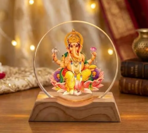 🪔 Lord Ganesha Acrylic LED Lamp