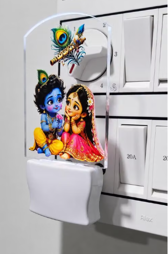 🪔 3D Radha Krishna LED Night Lamp