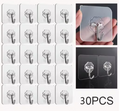 🪝 Waterproof Strong Adhesive Wall Hooks – Pack of 30