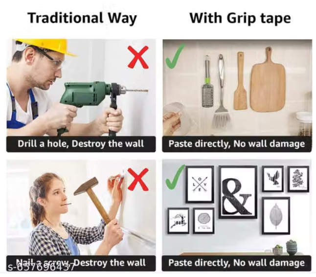 📎 Heavy Duty Double Sided Tape – Pack of 3