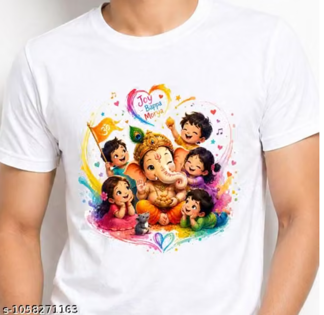 Ganpati Bappa Morya Printed T-Shirt