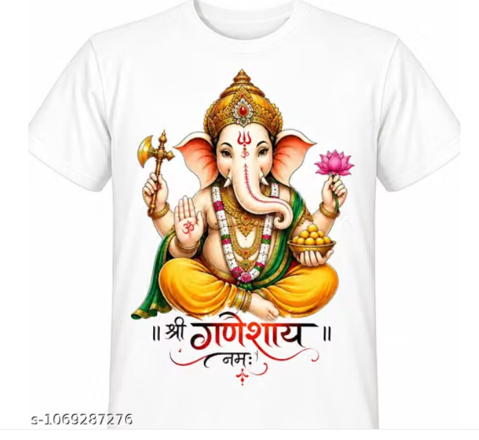 Ganesh t-shirt printed