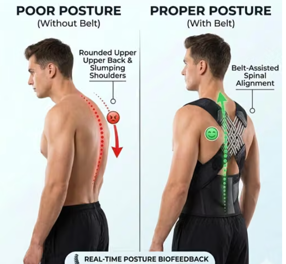 🏋️ Posture Corrector Belt for Men & Women