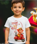 🙏 Trendy Lord Ganesha Graphic Kids Tee
