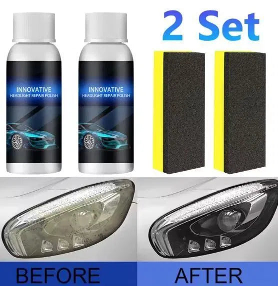🚗 Car Headlight Repair Fluid (Pack of 2)