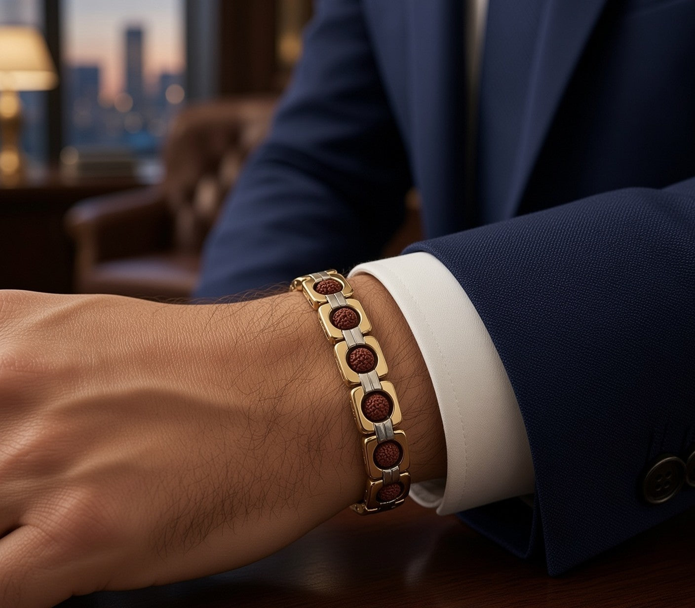🔥 Premium Rudraksha Bracelet | Men & Women