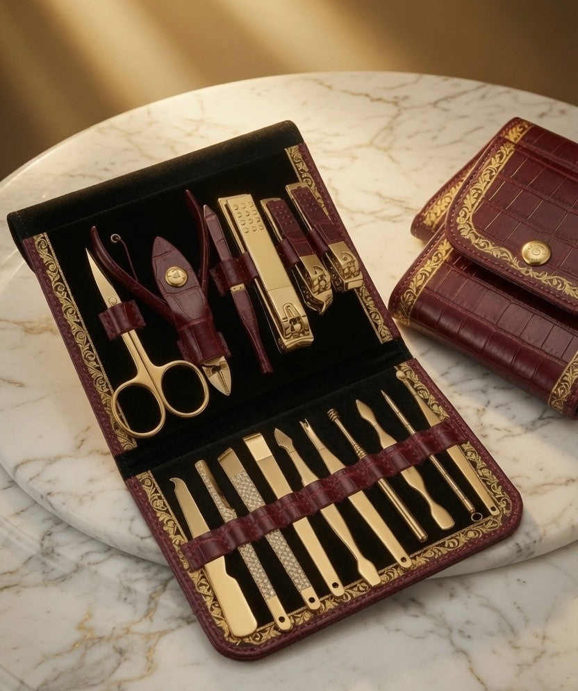💅 Premium Gold Manicure Kit with Case